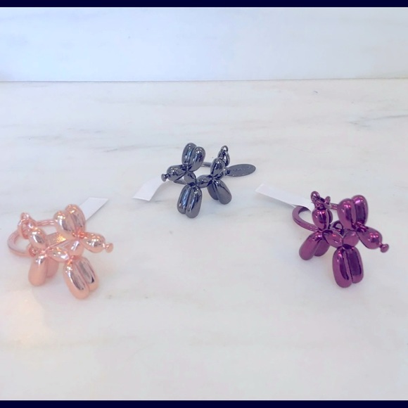 BALLOON DOG KEYCHAIN Silver - Picture 2 of 4